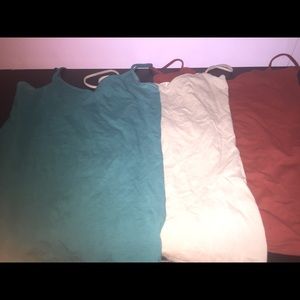Set Three V Necked Tank Tops